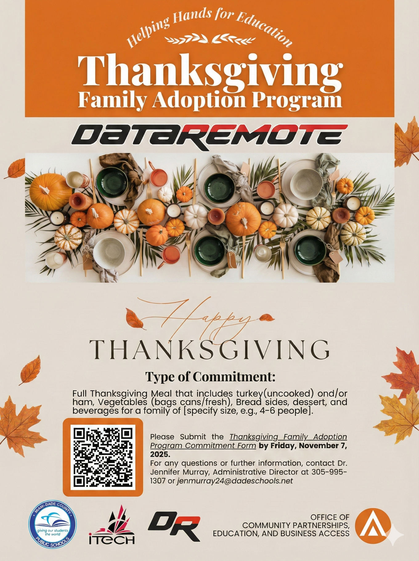 Gratitude in action: DataRemote supporting our community this Thanksgiving